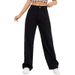 Women's High-Waisted Straight Leg Jeans Loose Fitting Floor-Length Slimming Black Wide Leg Retro Style New Arrival_ecoleips.com