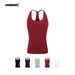 UNBDNS High Elastic Slim Fit Hot Girl Camisole Basic Versatile Pure Desire Knitted Ribbed Racerback Thin Strap Vest For_ecoleips.com