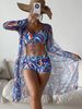Women's High-Waisted Two-Piece Swimsuit Cover-Up Bikini Sexy Simple Style Swim Set_ecoleips.com