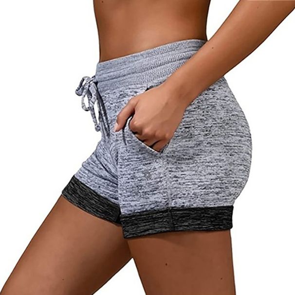 Women's Clothing Base Quick Drying Yoga Leisure Sports Waist Tie Elastic Elastic Yoga Shorts_ecoleips.com