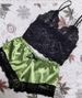 Sexy Lingerie Lace Split Three Point Sexy Suspenders See Through Pajamas And Pants Sets_ecoleips.com