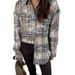 Retro-Style Loose Cotton Checkered Shirt With Long Sleeves For Autumn/Winter Season, Featuring A Stylish Checkered Desig_ecoleips.com