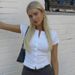 Cross-border European And American Style Women's Clothing 2025 Autumn New Fashion Simple Round-neck Short-sleeve_ecoleips.com