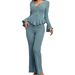 Voya Women's Home Wear Lazy Style Spring And Summer Comfortable Slim Fit Two-piece Set_ecoleips.com