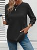 Women's Oversized Casual Pullover Sweatshirt - Soft Round Neck Long Sleeve Top For Everyday Comfort (S-5XL, Solid Colors)_ecoleips.com