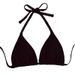 Women's Plus Size Triangle Bikini Top - Sexy Backless Swimwear For Beach & Pool - Quick Dry & Supportive - Black, Green - Sizes 0XL To 4XL_ecoleips.com