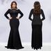 Fashion Women's Clothing Elegant Slim Fit Arm Wrapped Hot Diamond Solid Color Dress_ecoleips.com