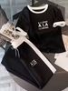 Women's Summer Sporty Two Piece Set Casual Top And Pants Outfit 8002 Print Short Sleeve Top with Matching Pants_ecoleips.com