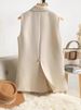 Women's Clothing sleeveless suit vest women's loose coat new high-end waistcoat vest _ecoleips.com