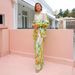 Women's Clothing Fashion Personality Printing Lace Up Color Matching Holiday Leisure Tether Suit_ecoleips.com