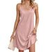 2024 European And American Cross-Border Trade Summer New Solid Color Round Neck Strap Loose Sleeveless Dress In_ecoleips.com