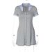 Women's Clothing Summer Fashion Cardigan Color Block Short Sleeve Dress Button Down 2026 New Clothing_ecoleips.com