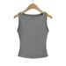 Women's Off-Shoulder Slim Fit Sleeveless T-Shirt Double Layer Comfortable Top European American Style Summer New 2025_ecoleips.com