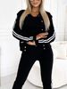 Women's Clothing Slim Fit Three Piece Set Fashion Casual Jacket Vest Outfit_ecoleips.com