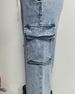 K New Trendy Elastic Waistband Tied Work Pants, Casual Wide Leg Jeans For Women_ecoleips.com