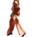 Women's Clothing Spring And Summer New Ladies Fashion Temperament Solid Color Loose Cotton And Linen Lapel Two Piece Set_ecoleips.com