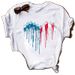 European And American Cross-border Foreign Trade Wholesale Clothing Cartoon Animal Paw Print Round Neck Plus Size_ecoleips.com