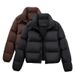 2025 Winter New European Kendall Jenner Style For Women Short Small Size White Duck Down Thickened Coat Puffer Jacket_ecoleips.com