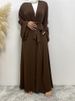 New Solid Color Design Kimono Cardigan Islamic Clothing Muslim Women Dubai Abaya Elegant Robe Products Turkey Evening Dresses_ecoleips.com