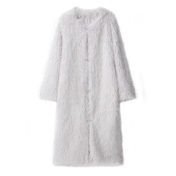 New Nordic Warm Long Lazy Fur Integrated Coat Coat_ecoleips.com