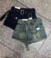 High-waisted A-word Denim Shorts Spice Girls Skinny High-waisted Hip-lifting Tights Hot Pants 3356_ecoleips.com