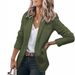 2025 Autumn Elegant Long-Sleeve Coat Solid Color Blazer Collar Loose Single-Breasted Women's Suit_ecoleips.com