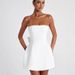 Women's Clothing Sleeveless Simple Top A Line Skirt For Women Spring And Summer New Style Temperament Sweet And Spicy Backless Bow Short Skirt_ecoleips.com