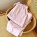Women Pure Cotton Gauze Lounge Pants Soft Breathable Striped Pajama Bottoms Loose All Season Home Wear Trousers With Pockets_ecoleips.com