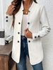 Autumn Winter European And American Women's Fashion New Cross-border Three-button Double-coat Jacket Blazer_ecoleips.com