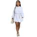 Women's Casual Solid Color Hoodie Loose Fit Long Sleeve Pullover Sweatshirt For Autumn & Spring Fashion Comfortable Basic Top_ecoleips.com