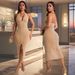 C7095 Cross-Border European And American Fashion Women's With Rhinestones, Slim Fit, Sexy Bodycon Long_ecoleips.com