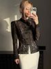 K New Temperament Commuting Slim Fit Design, Niche Lace Long Sleeved Shirt For Women_ecoleips.com