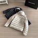girl Girl Girl Warm And Lightweight Thermal Ribbed 90 White Duck Down Jacket For Women, New Winter Loose Slimming Hooded Coat_ecoleips.com