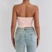 European And American Summer Sexy High-End Pure Desire Bustier Women's New Arrival Push-Up Body-Concealing Wrap Top With Belly Button Cutout_ecoleips.com