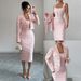 Women's Clothing Blazer Set Short Plaid Jacket With Long Sleeves And Cross-Over Two-Piece Skirt Suit_ecoleips.com