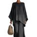 Women's Linen-Blend Relaxed Shirt Wide-Leg Pants Set Breathable Comfort Casual Loose-Fit Summer Outfit_ecoleips.com