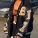 Women's Varsity Baseball Bomber Jacket Hip Hop Harajuku Style Bone Pattern Fashion Outerwear For Ladies_ecoleips.com