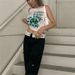 Women's Sleeveless Printed Crop Top - Stretchy Polyester Slim Fit Summer Casual Vest With Portrait Graphic, Red/Green/Dark Grey_ecoleips.com