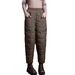 Women's Clothing New Lightweight Down Cotton Loose Fit Plus Size Casual Warm Harem Pants For Plus Size Women And Petite Figures_ecoleips.com