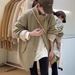 girl Korean Style Stand Collar Parka Thickened Coat 2024 Winter New Patchwork Lamb Wool Mid-Length Top Cotton_ecoleips.com