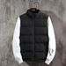 Women's Clothing Winter Vest Sleeveless Jacket - Fleece Lined Stand Collar Slim Fit Waistcoat For Casual Outwear (Black, Gray, Navy, Red, Burgundy)_ecoleips.com