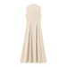 Women's Elegant Round Neck Sleeveless Belted Midi Dress – French Chic Casual Office Gown 2026_ecoleips.com