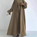 2025 New Muslim Dress Islamic Women's Conservative Two-Piece Set Abaya_ecoleips.com