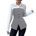 Spring And Autumn Shirt Collar Single Breasted 2 In 1 Striped Shirt_ecoleips.com