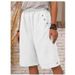 New Style Shorts, Knee-length Cross-border European And American Foreign Trade Women's Clothing, Solid Color Casual_ecoleips.com