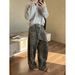 ICC 3D Deconstructed Banana Pants With Stylish Pockets, Loose-Fit Women's Jeans, Model 600338B_ecoleips.com