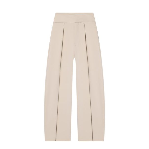 Women's Clothing Women's Balloon Pleated Casual Pants Style Spring High-Waisted A-Line Ruffle Elegant Spring_ecoleips.com