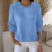 2026shein Cross-border European American Independent Site Autumn And Winter Long-sleeve Solid Color Sweater_ecoleips.com