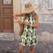 Women's Clothing Halter Neck Sleeveless Printed Dress Off Shoulder Style_ecoleips.com