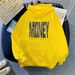 hooded Gray Sweatshirt For Women, 2024 New Autumn And Winter Large Size Loose Fleece Printed Jacket With A_ecoleips.com